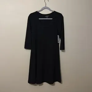 Karen Kane | Dresses | Nwt Karen Kane Petites Aline Scoop Neck Jersey Dress  Black Mp | Poshmark